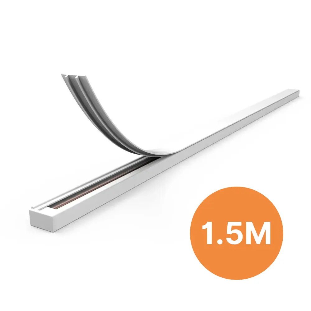 Afdekstrip 1,5 meter voor  1-fase - Wit 