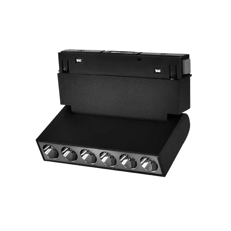 Verstelbare Line Dots 6  - Magneet Railverlichting - 48V - Zwart - Zigbee