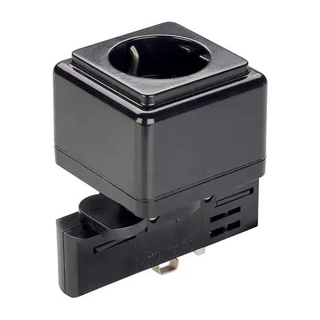 Stopcontact voor 3-fase Railverlichting - Zwart