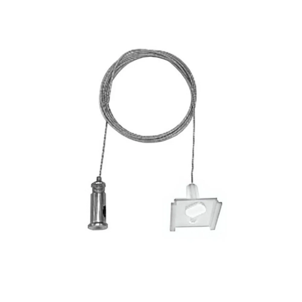 Pendelset voor 1-fase Railverlichting | Wit, 2m, Instelbare Lengte