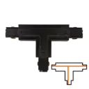 T-koppelstuk 3-fase - Extern - Links - Zwart