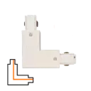 L-koppelstuk 3-fase - Intern - Rechts - Wit