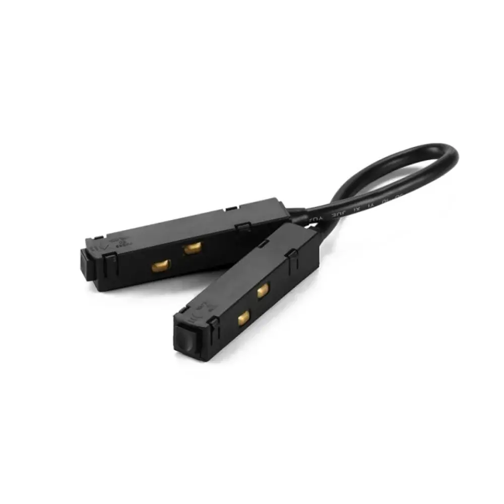 Magneetrail flexibele stroomdoorvoer  i- en L-koppelstuk zwart