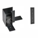 Line L-koppelstuk Magneetrail - Zwart - Plafondmontage