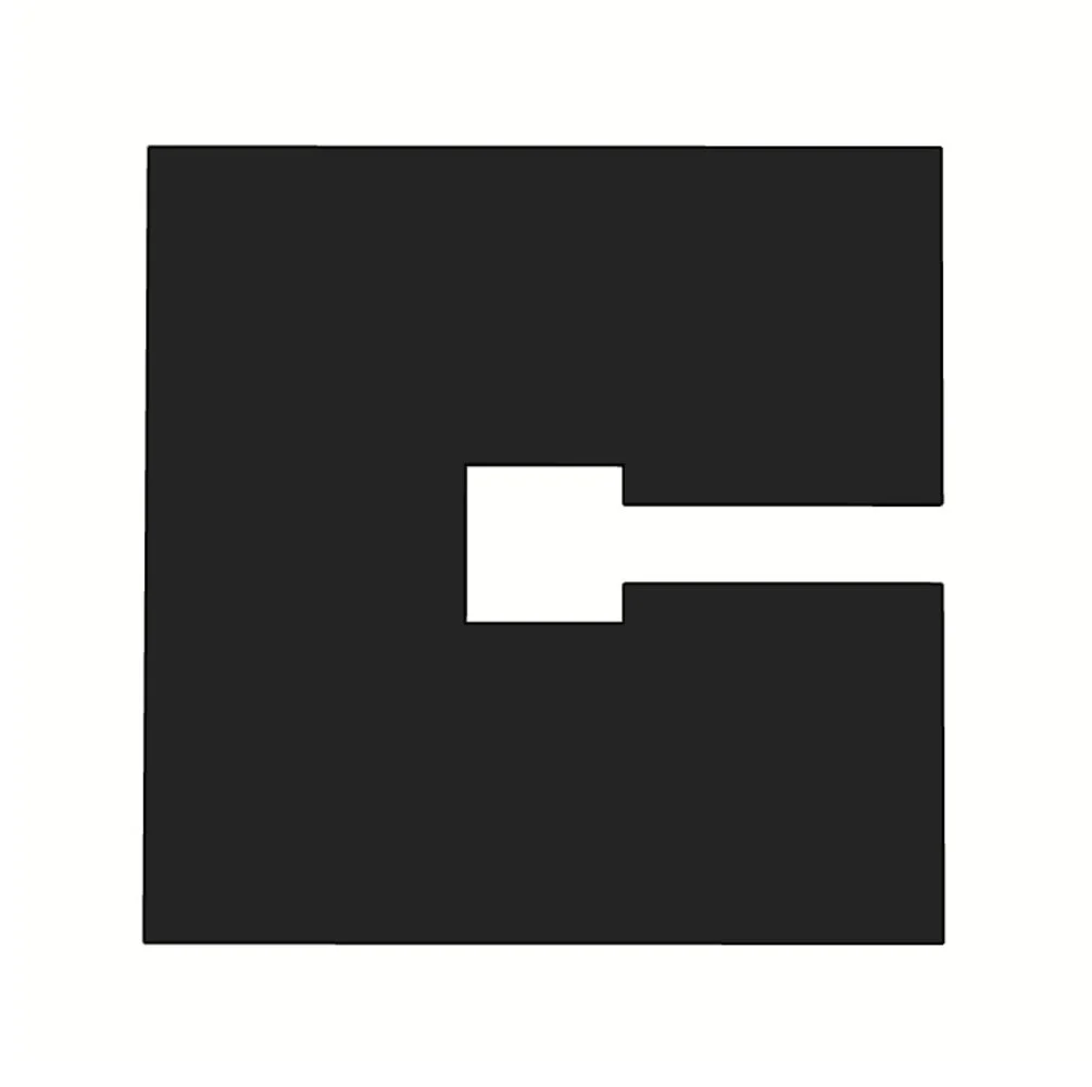 Afdekplaat voor Centraaldoos Zwart voor Railverlichting