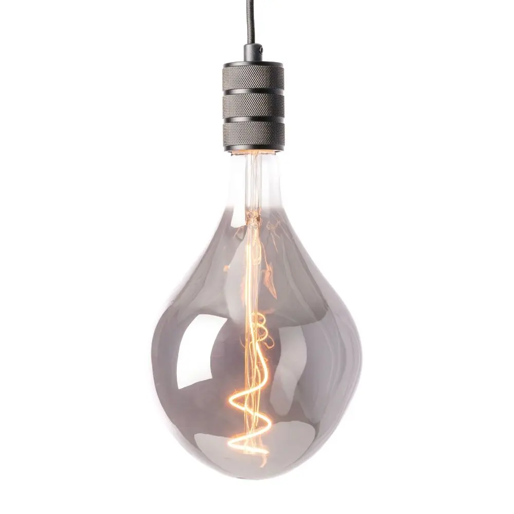 Glazen Hanglamp Vespera - Zwart  - E27