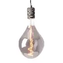 Glazen Hanglamp Vespera - Zwart  - E27