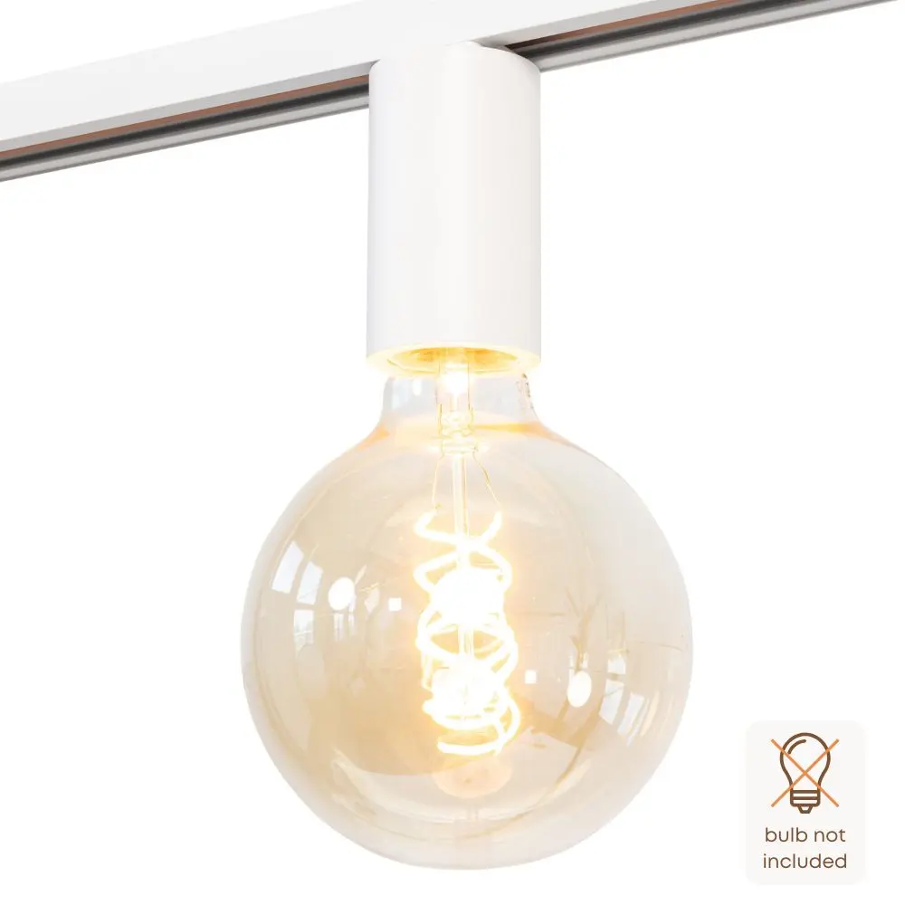 Viror Base - E27 Fitting - Wit - 1-fase railverlichting