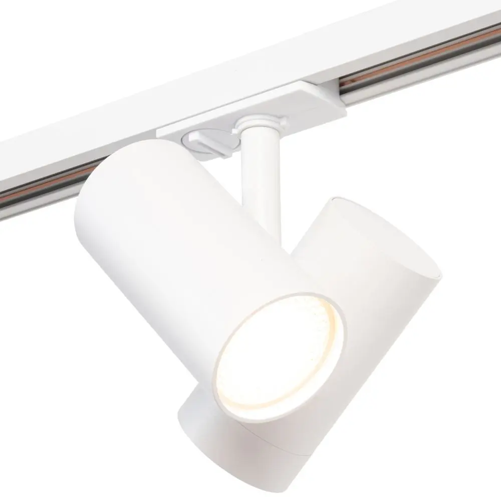 Viror Duo - Dubbele GU10 Railspot - Wit -1-fase railverlichting