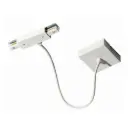 Middenvoeding met vierkante montageplaat voor 1-fase railverlichting - Wit