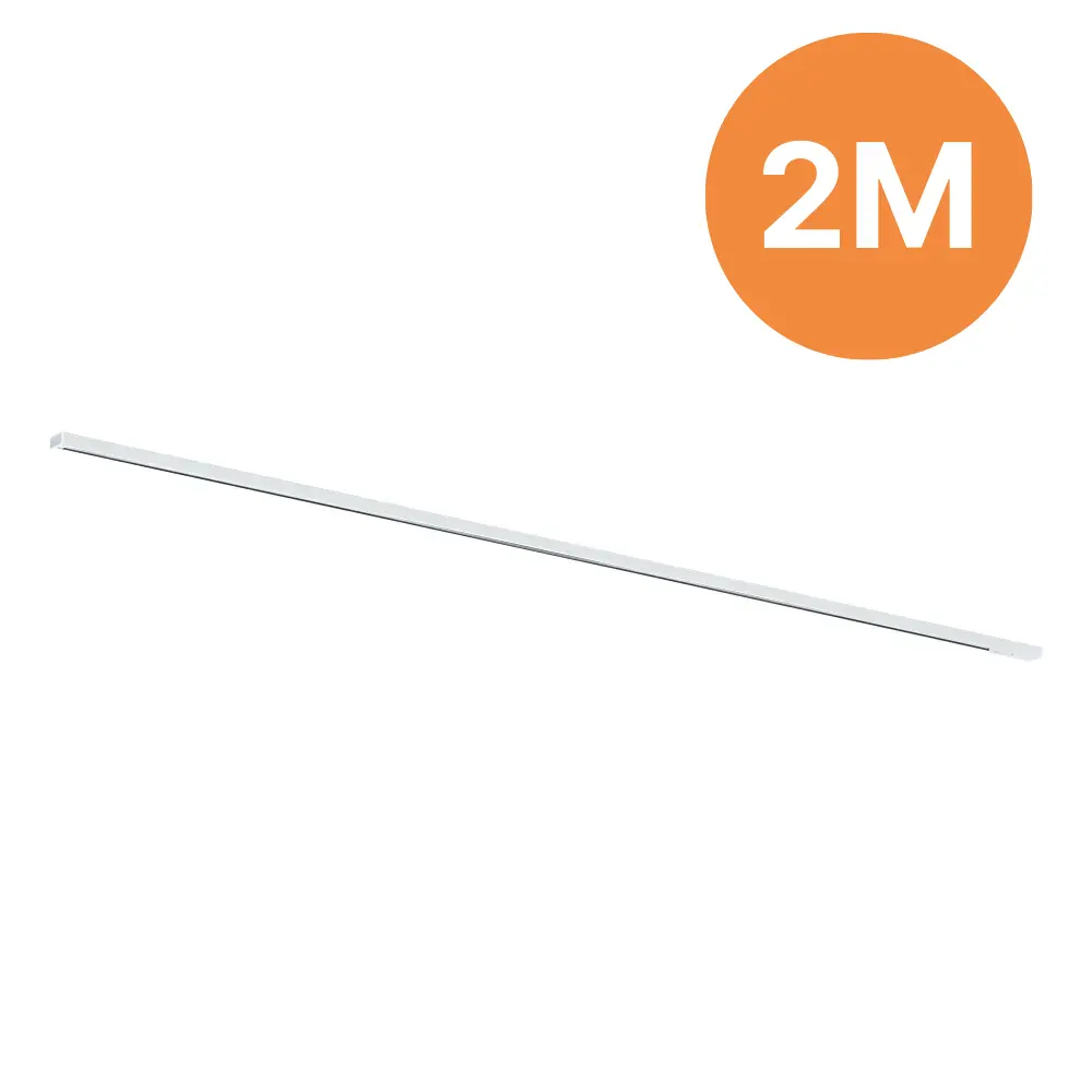 Focus 1-fase spanningsrails - opbouw - 2 meter - Wit
