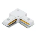 L-Koppelstuk voor 1-fase rail Wit