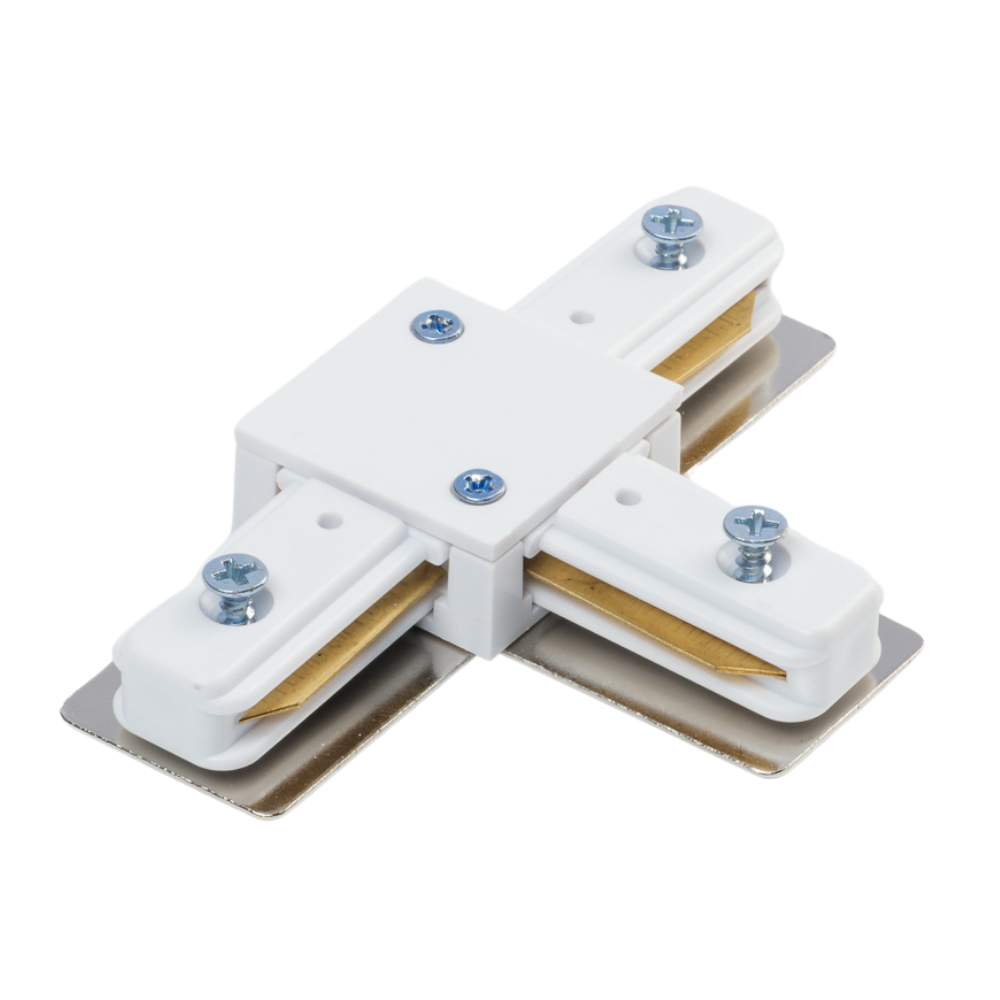 T-koppelstuk voor Focus 1-fase railverlichting - Wit