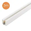 3-fase spanningsrails - opbouw - 3 meter - Wit - losse rail 